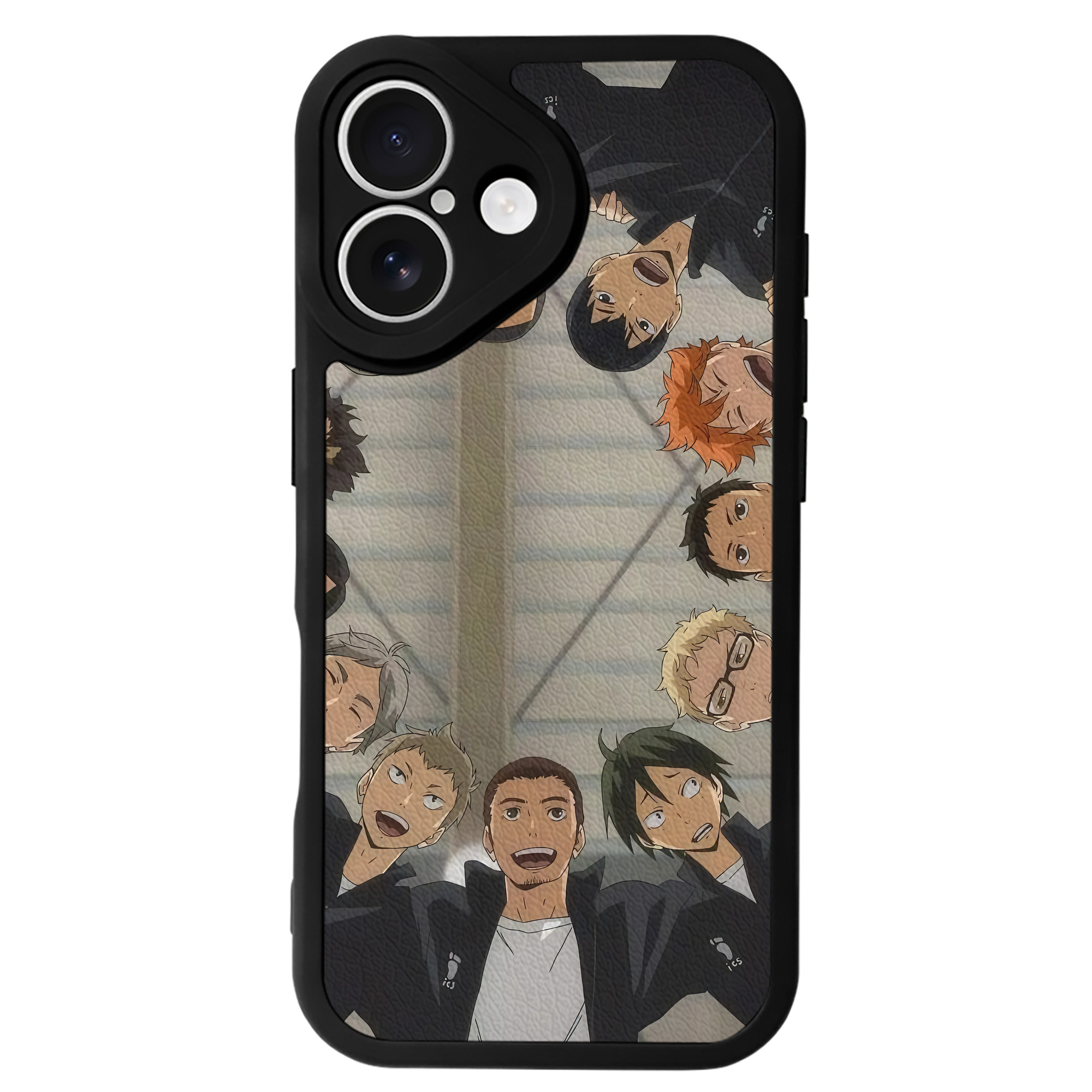 （画像用） ハイキュー!! Haikyu!! 【iPhone 16シリーズ対応】シリコンスマホケース（レザー調） 材質：シリコン